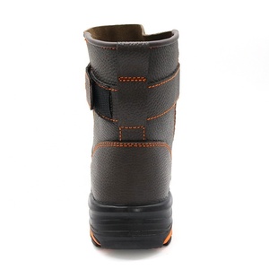 Zapatos de Seguridad de Cuero Marrón Antideslizantes con Suela de Goma HRO, Aislamiento de 18 Kv, Puntera de Fibra de Vidrio Antipinchazos y No Conductivos para Soldadura - Product Image 4