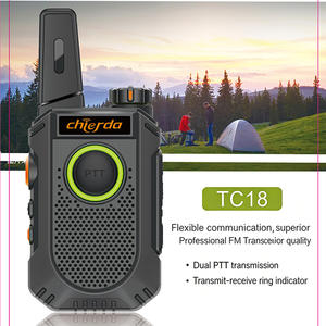 <span class=keywords><strong>Walkie</strong></span> <span class=keywords><strong>Talkie</strong></span> Chierda TC18 con Doble PTT, Carga Tipo-C, Sincronización de Frecuencia con un Clic, Protección de Código Anti-Rotura - Product Image 2