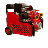 Pompa Pemadam Kebakaran Portabel Aliran Tinggi Timecore JBQ3.0/33.5-RT Pompa Air Bensin untuk Penyelamatan Kebakaran