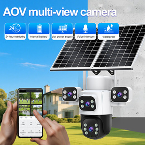 <b>Solar</b> Powered Surveillance <b>Camera</b> 1080p Night Vision 360 Degree Rotation Outdoor <b>Security</b> With Two Way Intercom Cloud Storage - Product Image 2