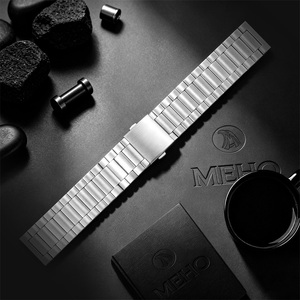 Bracelet de montre en titane, bracelet de montre en acier inoxydable, bracelet à maillons pour montre connectée, bracelet de poignet, style business décontracté - Product Image 1