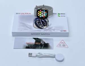 Montre connectée S11 Ultra 2.01" avec moniteur de pression artérielle, paiement NFC, affichage des stocks, assistant vocal IA, chargement sans fil, montre de sport - Product Image 4