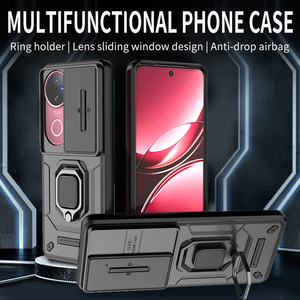 Funda Protectora para Teléfono Vivo V50, Modelo 2026, Popular, Anti-Caídas, Elegante, con Anillo de Aleación Resistente <span class=keywords><strong>y</strong></span> Protector de Lente Móvil - Product Image 2