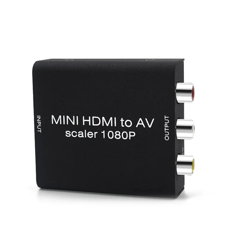 AOEYOO Metal 1080p MINI HDMI TO AV Converter HDMI TO RCA