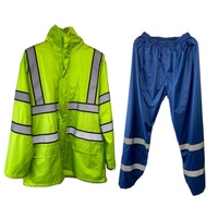 Combinaison de travail haute visibilité personnalisée de haute qualité, veste et pantalon imperméables réfléchissants de sécurité, manteau de pluie durable en Oxford