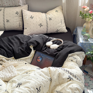 Vua Sang Trọng Nữ Hoàng Kích Thước 4 Mảnh Tấm <span class=keywords><strong>Set</strong></span>-Thoải Mái Thoáng Khí & Làm Mát Khăn Ga Giường <span class=keywords><strong>Set</strong></span> Với 4 Gối Trường Hợp Trẻ Em Quilt Bìa - Product Image 5