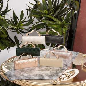 Petit sac en paille personnalisable pour femme, sac à bandoulière croisé, tissé à la main, sac de soirée avec chaîne amovible - Product Image 3