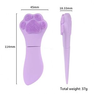 Hot Selling Colorful Silicone Cat Paw Facial Brush Soft Manual <b>Blackhead</b> <b>Remover</b> for Gentle Skin Cleansing & Exfoliation - Product Image 2