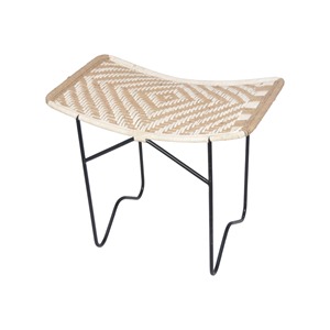 Modern Style Bar <b>Stool</b> with Rope Design metal <b>stool</b> Woven Top Seat for Home Hotel or Restaurant living room Furniture - Product Image 1