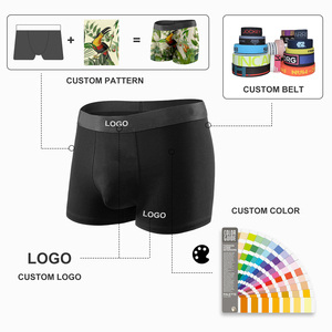 Bóxers para Hombre al Por Mayor, Ropa Interior Masculina, Calzoncillos <span class=keywords><strong>Boxer</strong></span> con Logotipo Personalizado para Deportes, Uso Diario, Dormir o Citas - Product Image 2