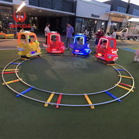 Train électrique certifié sécurité avec rails pour enfants, idéal pour centres commerciaux intérieurs, fonctionnement stable, design de dessin animé, jouet à enfourcher amusant