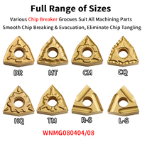 Plaquette de tournage en carbure de tungstène WNMG080408-TM, revêtement CVD PVD, pour outil de coupe CNC pour acier, OEM
