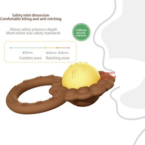 Nuevo mordedor de silicona resistente a mordeduras sin BPA en forma de León - Product Image 3