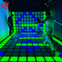 Piso de Juego LED Interactivo Super Grid Yuejin para Interiores, para Hogar, Centro Comercial, Parque de Aventuras, Parque de Trampolines - Material Plástico