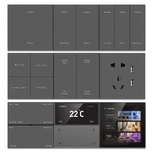 Interruptor de Luz Inteligente Empotrable TianLai Zigbee Tuya con Panel Táctil, Sin Neutro, con Capacitor, Compatible con <span class=keywords><strong>Alexa</strong></span> <span class=keywords><strong>y</strong></span> Google Home - Product Image 1