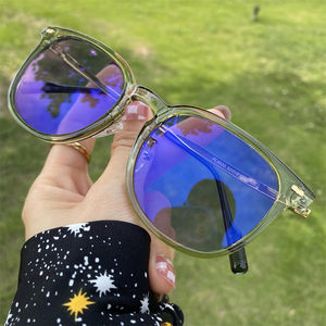 Lunette photochromique <span class=keywords><strong>anti</strong></span> refflet original qingqing nouveau photogray <span class=keywords><strong>anti</strong></span> <span class=keywords><strong>reflet</strong></span> noir transparent fauve TR90 lunettes rondes lunettes - Product Image 4