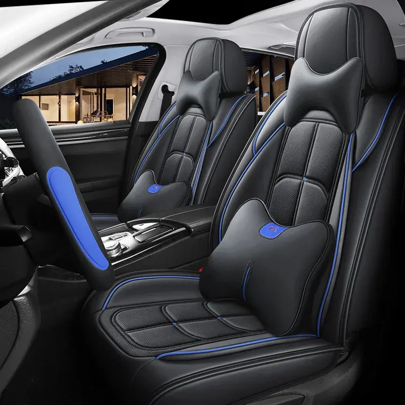 Luxury Auto Seats Covers Seat Breathable Car Full Set Luxury Universal Leather Car Seat Covers