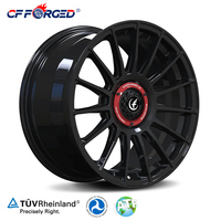 Nouvelles jantes en alliage d'aluminium forgé 18/19 pouces à rayons multiples 5x112/5x114.3 25mm Noir Blanc Audi pour Mercedes Flow Forming DOT