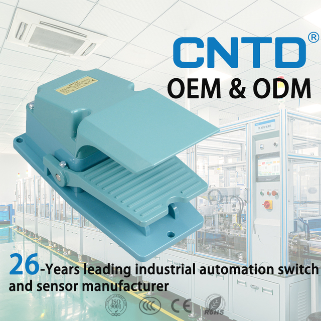 CNTD CFS-302/304/305 Heavy Duty Aluminum Alloy Foot Switch Foot Switch for Industrial Control Momentary Switch Medical Switch