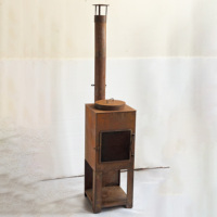 Foyer extérieur à bois de 67 pouces avec barbecue et cheminée pour patio et jardin