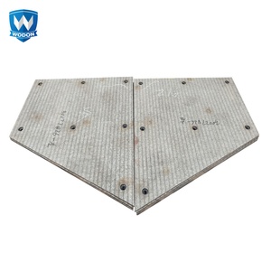 Plaque d'usure composite 4+4 en carbure <span class=keywords><strong>de</strong></span> chrome pour goulottes, trémies, godets et conduites <span class=keywords><strong>de</strong></span> descente <span class=keywords><strong>de</strong></span> charbon, résistante à l'usure - Product Image 2