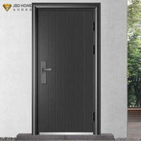 Porte d'entrée de sécurité en acier, vente en gros d'usine, porte extérieure moderne, antivol, étanche, pour maisons de luxe, portes d'entrée principales