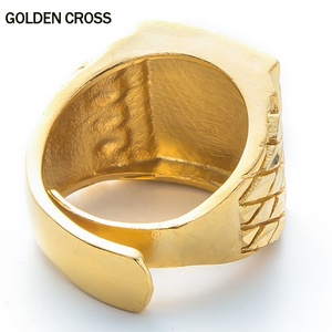 Punk Rock Eagle Men's <strong>Ring</strong> Luxury Gold Plated Wedding <strong>Rings</strong> Jewelry <strong>Resizeable</strong> to 7-11 Finger Never Fade <strong>Rings</strong> - Product Image 4