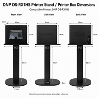 Boîtier professionnel en métal pour imprimante photo instantanée, compatible avec les imprimantes DNP DS620, Hiti P525L, Mitsubishi, pour événements