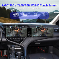 Autoradio GPS double écran 10,1 pouces ZWNAV pour Toyota Camry 2018-2020, lecteur multimédia Android 8+128 Go, unité centrale audio Carplay