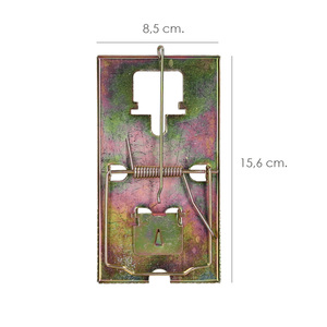 Trampa para ratas de metal galvanizado 16 x 8.8 cm. - Product Image 2