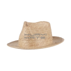 Huayi Chất lượng cao cọ rơm ngắn vành Fedora mũ rơm cho bãi biển và bên - Product Image 1