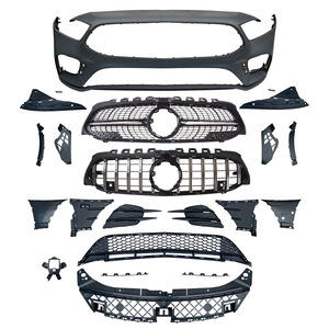 Front Bumper Assembly Kit For 2019+ Mercedes-Benz A-Class W177 Sport Edition ABS Material - Product Image 1