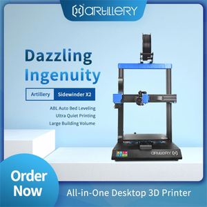 <span class=keywords><strong>Artillery</strong></span>-<span class=keywords><strong>impresora</strong></span> <span class=keywords><strong>3D</strong></span> Sidewinder X2 de Metal, alta calidad, controlador ultrasilencioso, pantalla táctil TFT, doble eje Z, FDM - Product Image 2