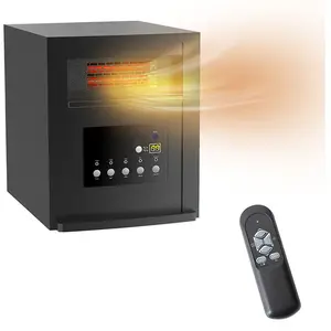 Afstandsbediening Ptc 1000W 1500W Verwarmer Thermostaatregeling 3 Vermogensinstelling Ventilatorverwarming Met Led Display