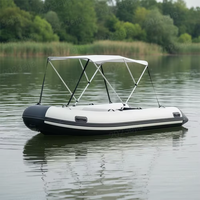 Bateau pneumatique de luxe pour jet-ski, de haute qualité, portable, haute résistance, blanc, PVC 0,9 mm, bateau pneumatique à moteur pour jet-ski