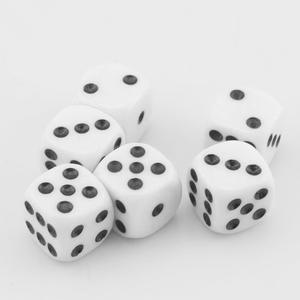 DESKJOY D6 модель 16 мм акриловые многогранные кости с закругленными квадратными формами аксессуар для настольных игр и RPG DND для игр - Product Image 1