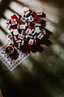 Offre Spéciale : Ensemble de Tuiles de Mahjong Américain en Acrylique à 4 Couches, 160 Pièces, Motif Créatures de la Forêt, Jeu de Mahjong Complet pour Cadeau