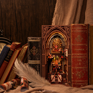 Minicity 2025 Sản phẩm mới tự làm cuốn sách Nook Kit 3D câu đố bằng gỗ cuốn sách Nook thu nhỏ cuốn sách Nook -Alice của bằng chứng - Product Image 5