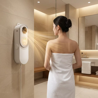 Mesin Pengering Tubuh Berkecepatan Tinggi 1300W, Pengering Udara Seluruh Tubuh yang Dipasang di Dinding untuk Kamar Mandi, Kipas Pengering Pintar Tanpa Sentuhan Tangan