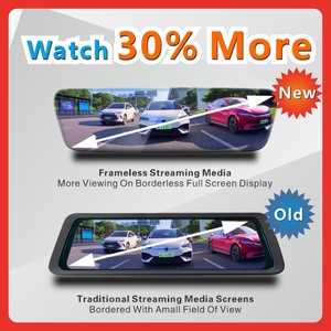4K Mirror Dash Cam Streaming Media 170 Degree Wide Angle G-sensor Dash Cam WIFI App Control Parking Monitor Mirror <strong>Dashcam</strong> - Product Image 5
