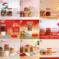 Grote hoeveelheid voedselveilige PET-formule lege plastic pot, makkelijk te gebruiken voor melkpoeder, gedroogd fruit, koekjes en noten.