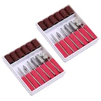 Ensemble d'outils de manucure de pédicure professionnelle forets à ongles électriques et tête de meulage fraises lime en métal pour Machine de classement