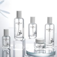 Set botol semprot pompa kaca, kustom produsen 50g 30ml 50ml 100ml 120ml kemasan kosmetik botol Losion Perawatan kulit mewah