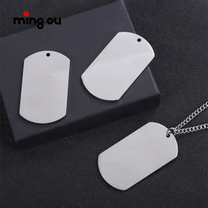 Plaques <span class=keywords><strong>d</strong></span>'<span class=keywords><strong>identification</strong></span> personnalisées pour animaux de compagnie, gravure laser, sublimation, plaques vierges pour chats et chiens, plaques rectangulaires vierges pour chiens, gravure laser - Product Image 2