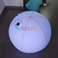 Ballon à eau gonflable en PVC avec LED Jouet souple Ballon de plage d'été et d'extérieur avec éclairage
