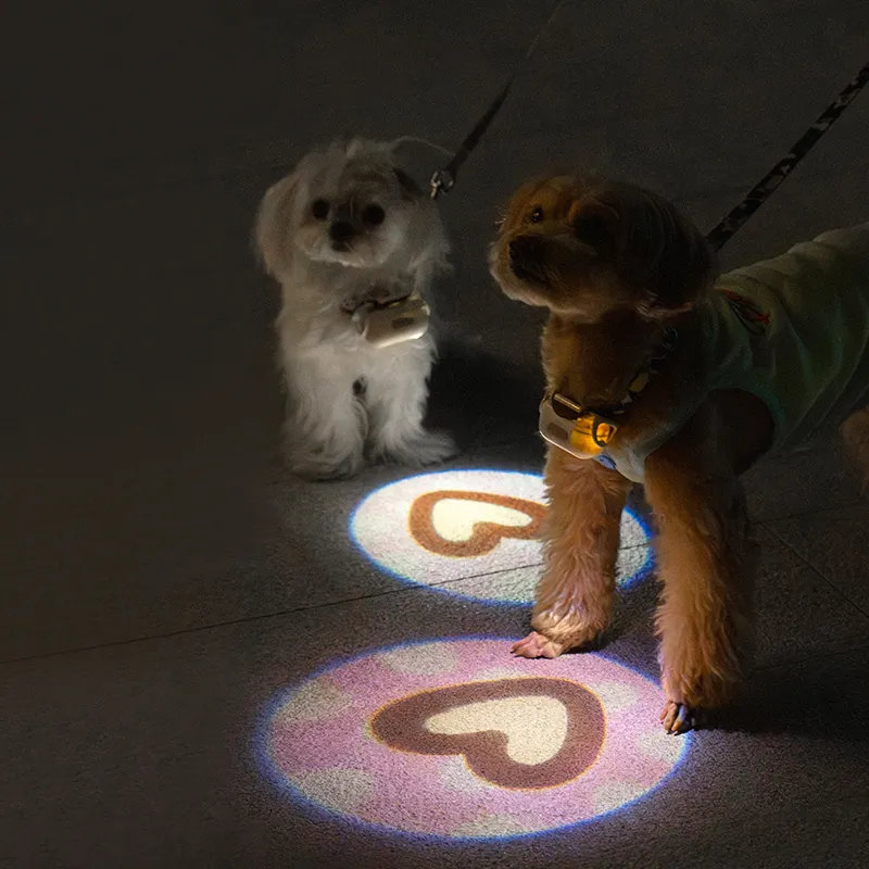 Mewoofun 4 chế độ clip trên vật nuôi an toàn ánh sáng tag ánh sáng chó chó dễ thương ánh sáng ban đêm