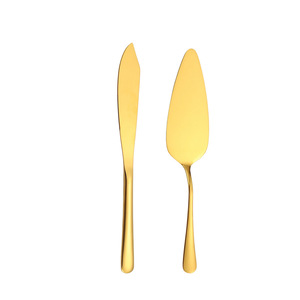 Ensemble de couteaux à gâteau en acier inoxydable, 3 pièces, lame polie, bord droit, pour couper gâteaux, pizzas et pains - Product Image 4