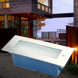 Lumière d'escalier en aluminium LED, applique murale encastrée, indice de protection IP62, 3W/5W, lumière électrique résidentielle pour extérieur, chemin de jardin - Product Image 1