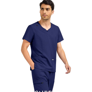 Conjuntos de Uniformes Quirúrgicos con Cordón Ajustable 42346, Conjunto Quirúrgico para Hombre, Conjunto Quirúrgico <span class=keywords><strong>Rojo</strong></span> para Hombre, Traje Quirúrgico para Hombre - Product Image 1