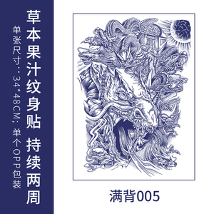 อุปกรณ์สักลายพร้อมส่งจากโรงงานสติกเกอร์รอยสักกันน้ำสติกเกอร์สักลายเฮนน่าแบบชั่วคราว - Product Image 6